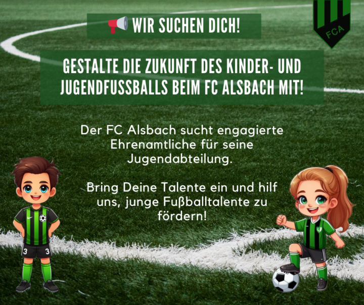 Zukunft des Kinder- und Jugendfußballs beim FC Alsbach e.V. – Sei dabei! ⚽