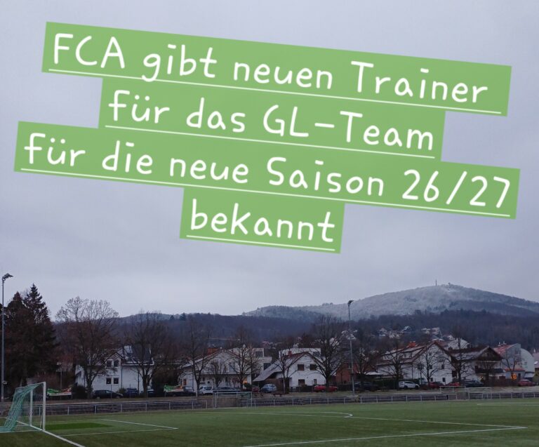 Marcel Jährling wird neuer Trainer beim FCA-Gruppenligateam ab der neuen Saison 26/27