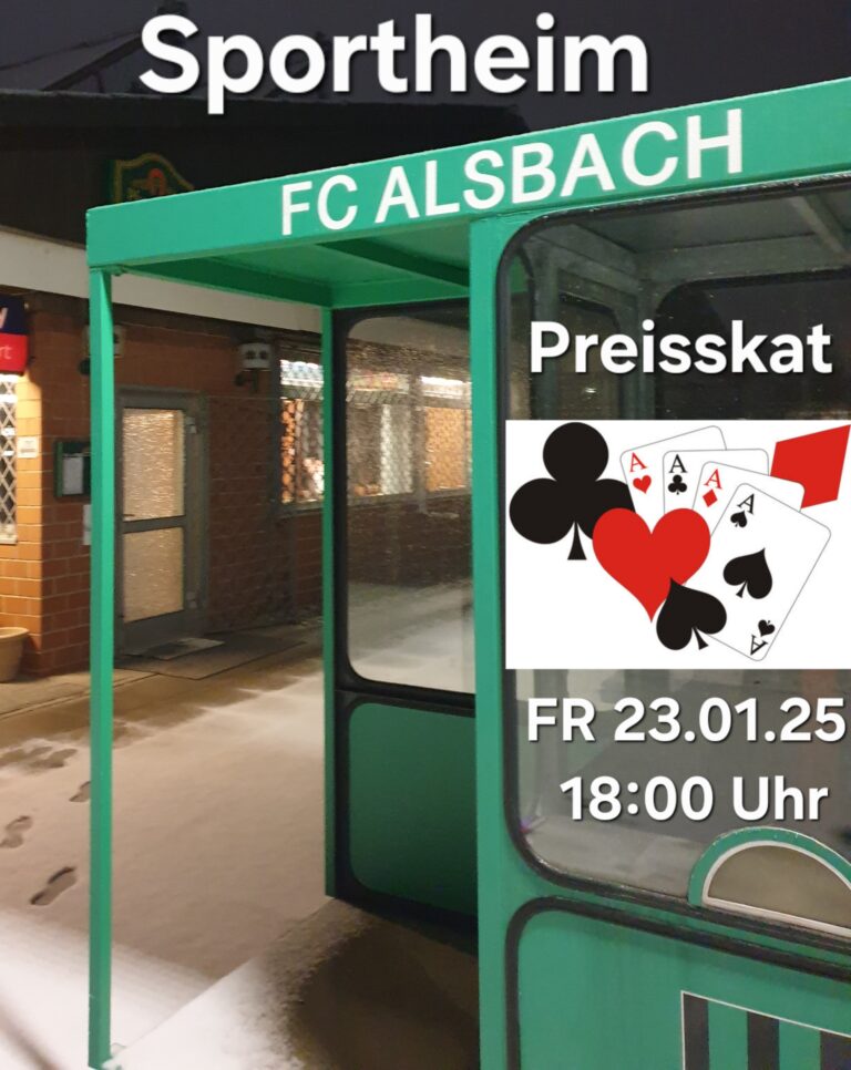 Preisskat im FCA-Sportheim