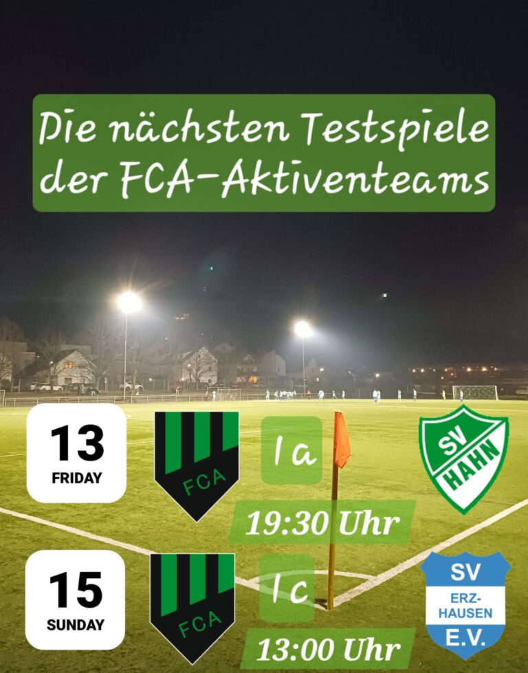 Letztes Testspiel der 1a vor dem Rundenstart – 1c am Fastnachtssonntag gegen Erzhausen