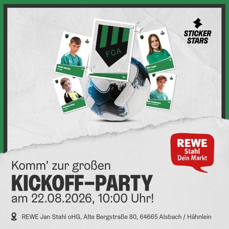 Die Kickoff-Party naht!