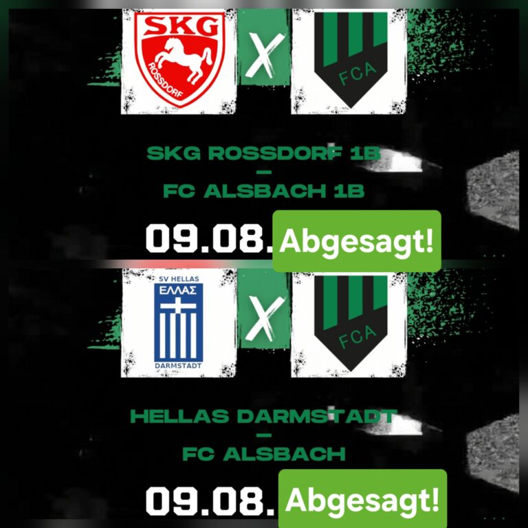 Saisonauswärtsspiele der FCA-Teams wurden wegen der Hitze abgesagt
