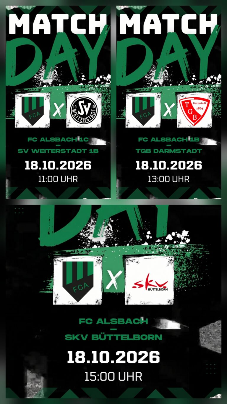 Nächster Heimspielsonntag am Hinkelstein mit allen drei FCA-Teams 
